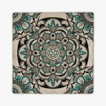 Desenli Doğal Taştan Dekoratif Karo - Mandala Teması - 013 - Görsel 2