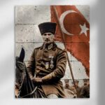 Doğal taş Tablo - Atatürk - 014